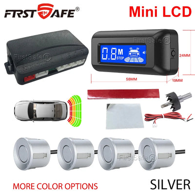 Radar de Recul Mini Écran LCD 4 Capteurs 22 mm