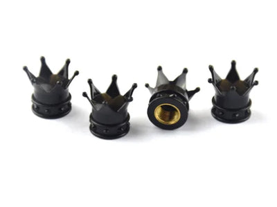 Bouchons de Valve Universels Couronne Métal Anti-Poussière