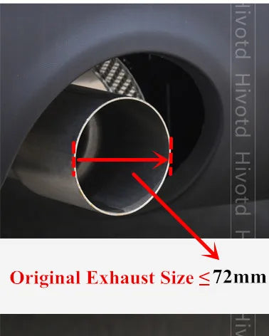 Embout d'Echappement Carbone Noir Brillant Mini Cooper S JCW