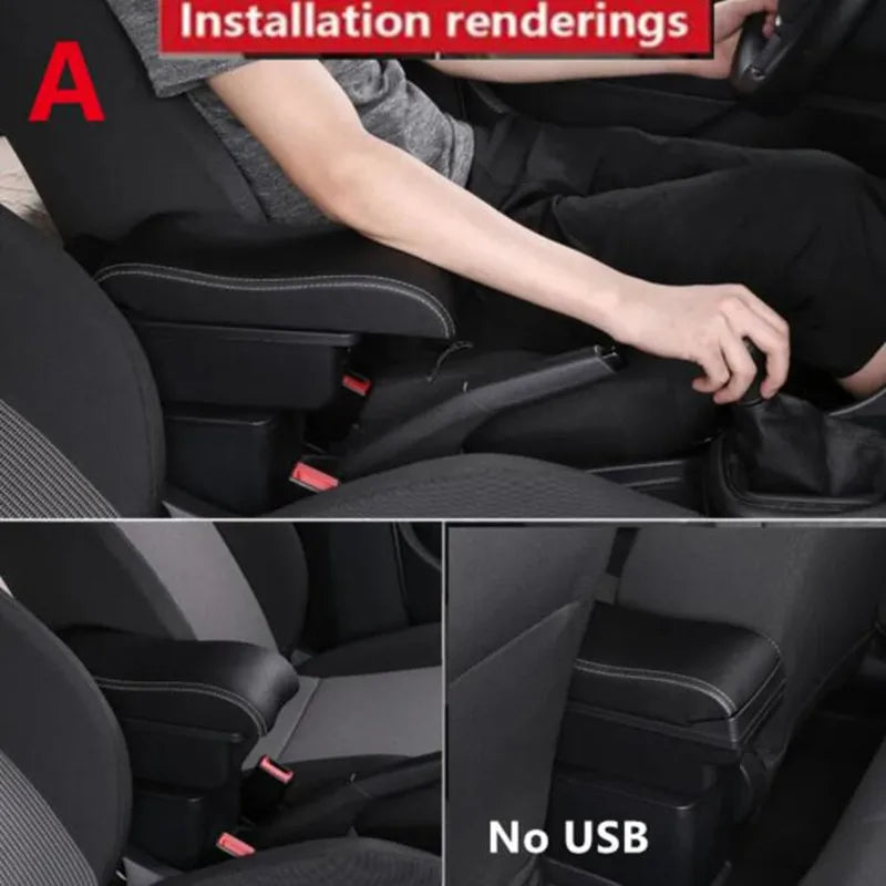 Accoudoir Central Citroën C3 C4 Rangement Simple ou Double 3 USB
