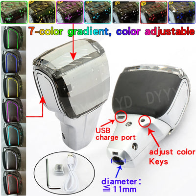 Pommeau de Vitesse Cristal LED Universel Multi-Marques