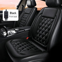 Coussin Chauffant Voiture 12V Lot de 2 Simili Cuir Matelassé