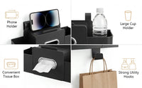4-in-1-Rücksitz-Organizer fürs Auto mit Taschentuchhalter, Becherhalter und Haken