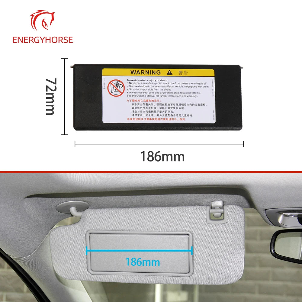 Pare-Soleil Opel Insignia 2010-2014 avec Miroir de Courtoisie