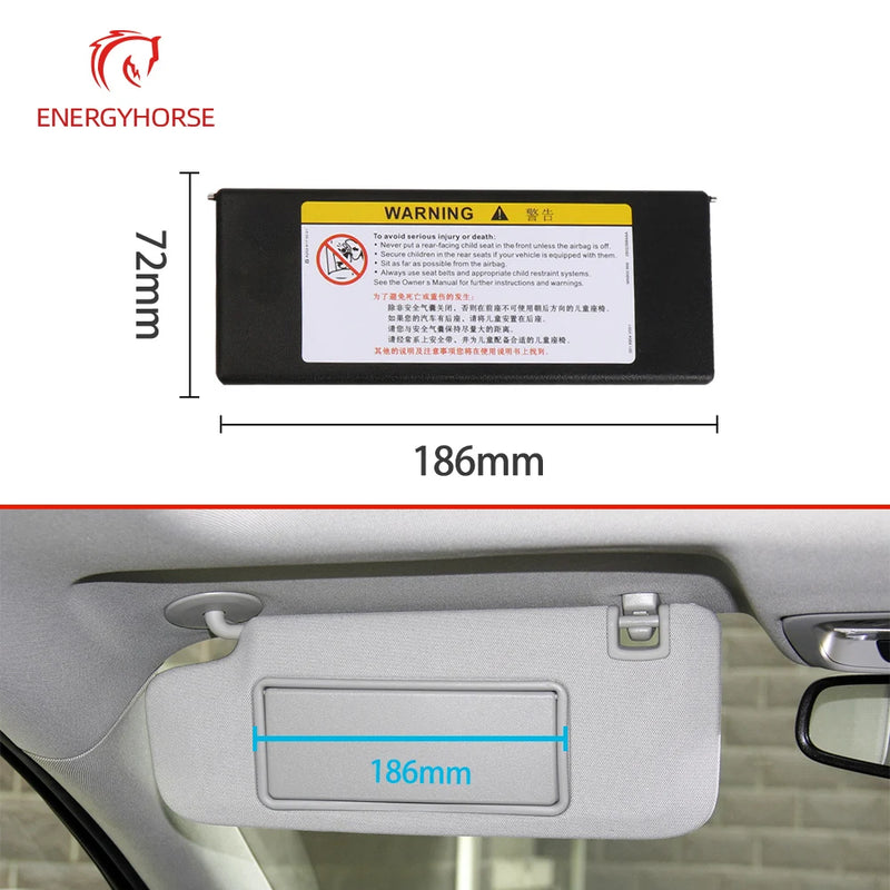 Pare-Soleil Opel Insignia 2010-2014 avec Miroir de Courtoisie