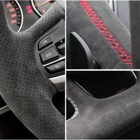 Couvre Volant Ford Mustang et Mustang GT 2015-2019, Cuir Véritable et Daim, à Coudre, 9 Styles