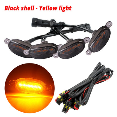 Éclairage LED Ambre Universel 12V Voiture 4 Pièces