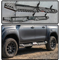 Marchepieds Latéraux Acier Toyota Hilux Revo Rocco Travo 2016-2026 Antirouille