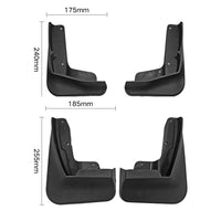 Garde-Boue VW Polo 6 BZ AW 2018-2023 Jeu de 4 Bavettes Avant et Arrière en ABS