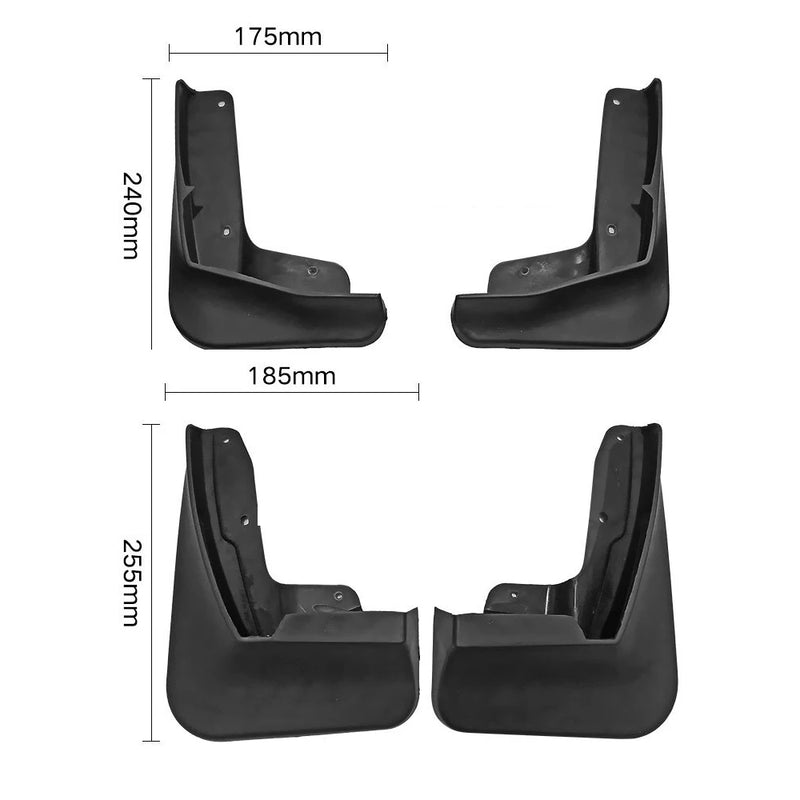 Garde-Boue VW Polo 6 BZ AW 2018-2023 Jeu de 4 Bavettes Avant et Arrière en ABS