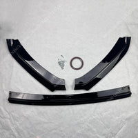 Lame Avant Splitter Seat Leon 5F MK3 MK3.5 2012-2019 Style Maxton 3 Pièces Noir Brillant