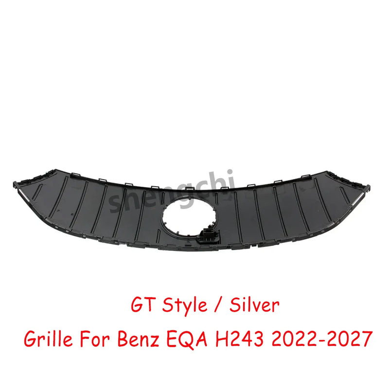 Calandre Mercedes EQA H243 2022-2026 Style GT à Barres Verticales Argent, Avant ou Après Restylage