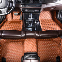 Tapis de Sol Renault Clio 4 2013-2018 Cuir Surpiqué Sur Mesure Jeu Complet Avant et Arrière