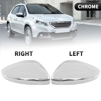 Coque de Rétroviseur Chromée Peugeot 208 2008 Citroën C3