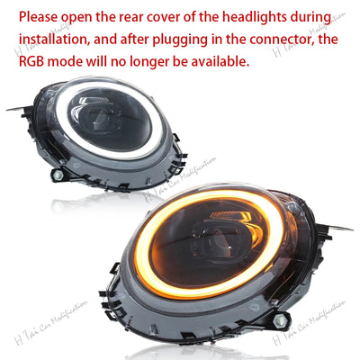 Phares LED Mini Cooper R56 R57 R58 R59 2007-2013