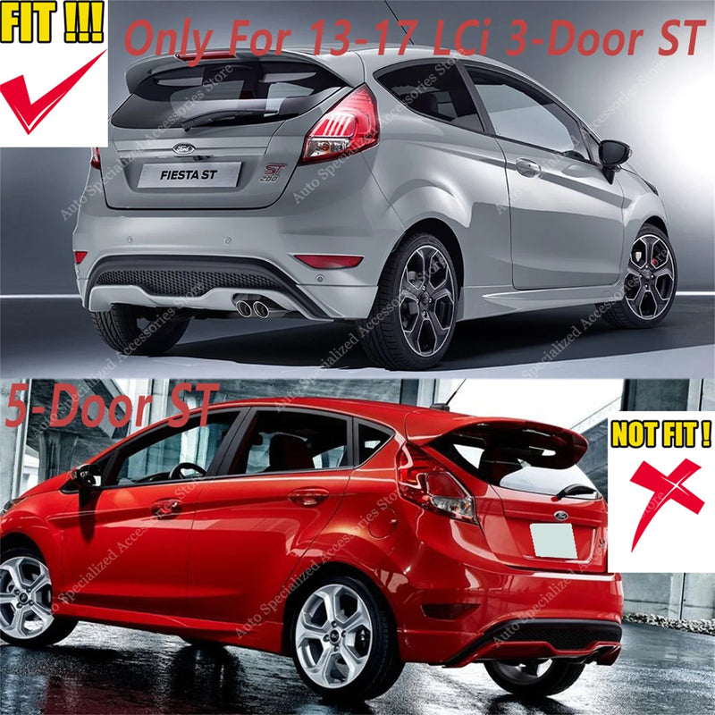 Diffuseur Arrière Ford Fiesta MK7 ST 2013-2017 Noir Brillant