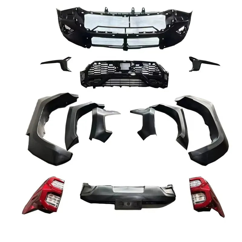 Kit Carrosserie Conversion GR Sport Toyota Hilux Revo 2020-2022 : Pare-Chocs, Calandre, Phares, Feux Arrière et Élargisseurs d'Ailes