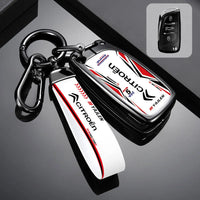 Étui de Protection Clé Citroën C3 C4 C5 Berlingo Picasso Alliage de Zinc Blanc ou Noir