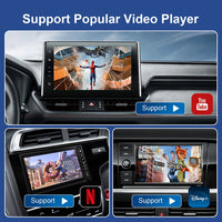 Boîtier CarPlay Android Auto Sans Fil AI Box Android 13 Bluetooth 5.0 GPS