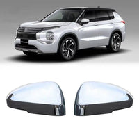 Coques de Rétroviseur Chromées Mitsubishi Outlander 2022 2023 Cache Rétroviseur 2 Pièces