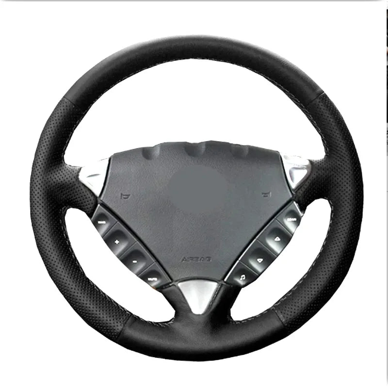Couvre Volant Porsche Cayenne 2003-2010 Cuir à Coudre Marron ou Noir