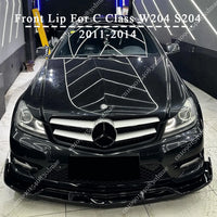 Lame Avant Mercedes Classe C W204 S204 2011-2014 Noir Brillant