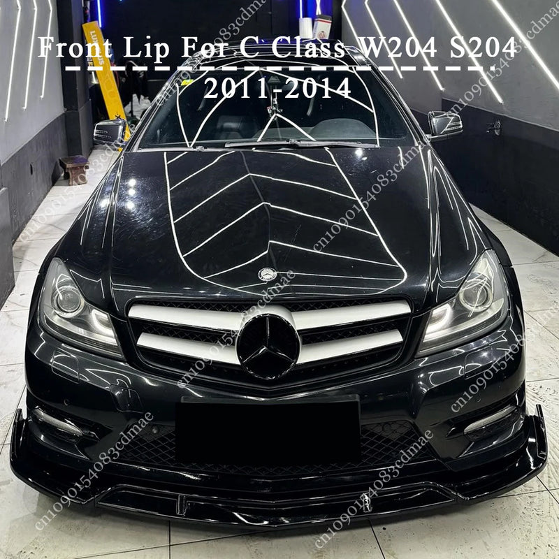 Lame Avant Mercedes Classe C W204 S204 2011-2014 Noir Brillant
