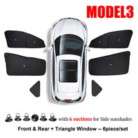 Pare-Soleil Tesla Model 3 Highland Toit Ouvrant, Pare-Brise et Vitres Latérales