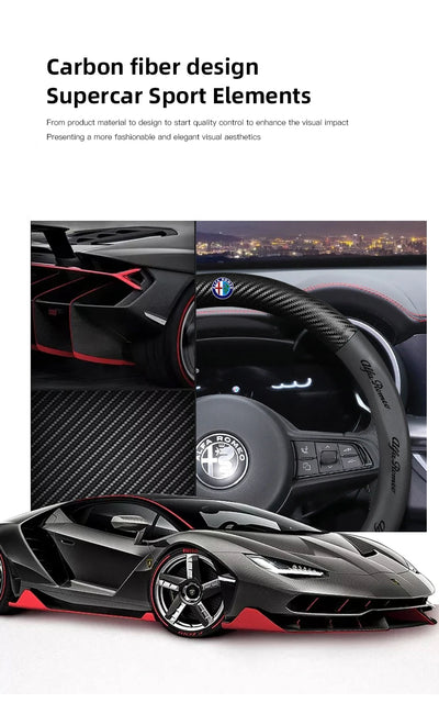 Couvre Volant Alfa Romeo Giulia Stelvio Giulietta Cuir