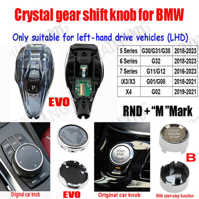 Pommeau de Vitesse Cristal BMW