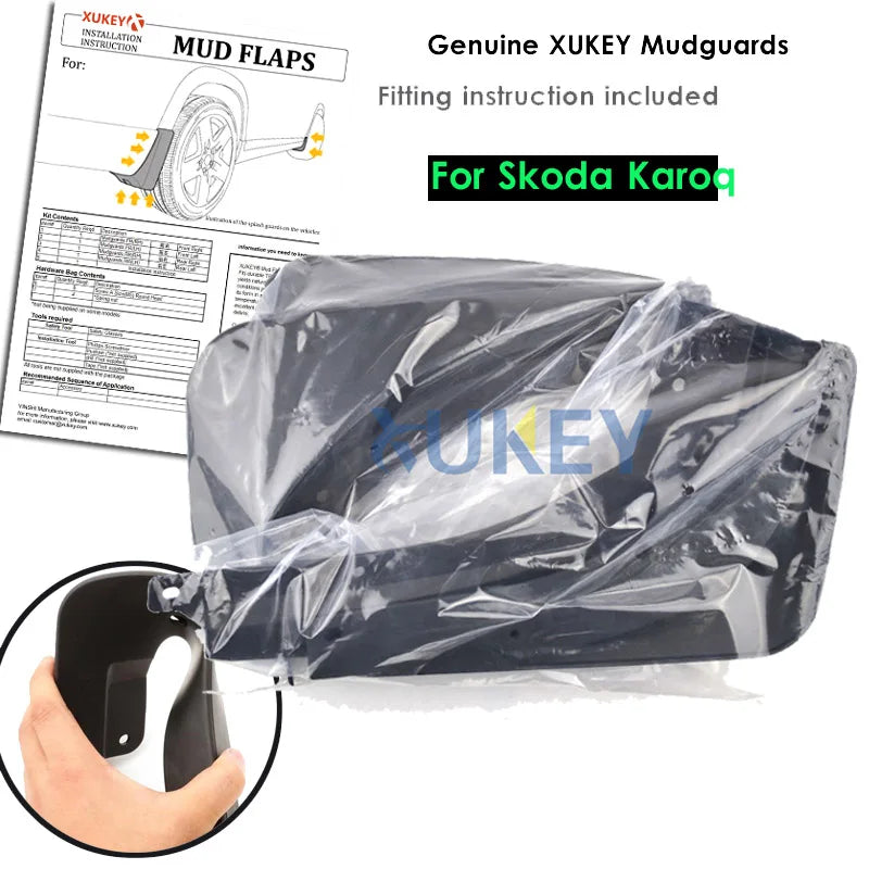 Garde-Boue Skoda Karoq 2017-2021 Lot de 4