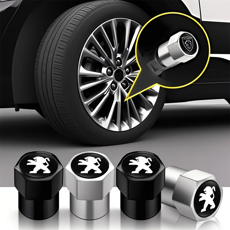 Bouchons de Valve Peugeot 208 308 508 Anti-Poussière