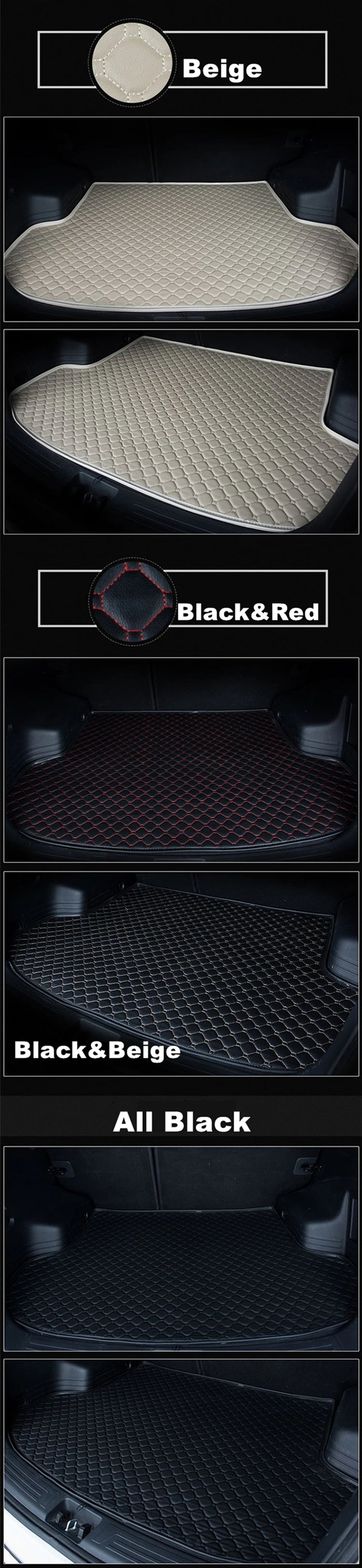 Tapis de Coffre Citroën C4 C-Quatre Picasso Aircross C5 Aircross C5 X C6 C3-XR C-Elysée Sur Mesure Doublure Arrière