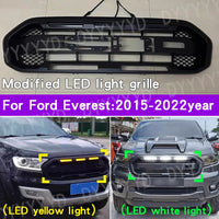 LED-Kühlergrill Ford Everest 2015–2022 Mattschwarz, weiße oder bernsteinfarbene Leuchten