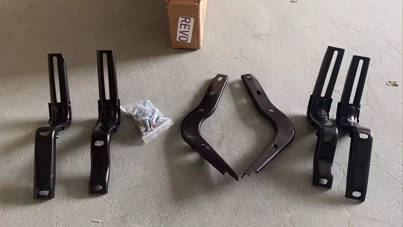 Marchepieds Latéraux Toyota Hilux 2016-2020 Noir ABS Montage Facile
