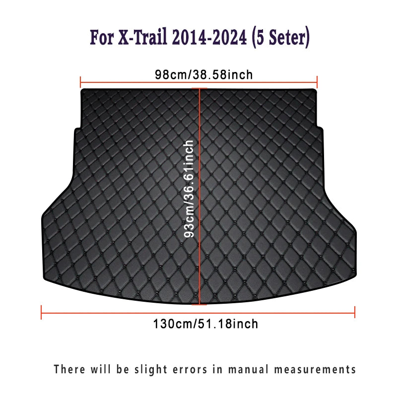 Tapis de Coffre Nissan X-Trail 5 Places 2008-2025