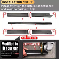 Bas de Caisse Audi A5 F5 2019-2026 Extensions 2,18 m Kit 8 Pièces