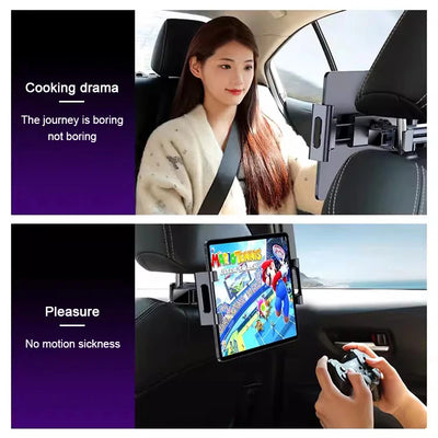 Support Téléphone Tablette SEAMETAL Siège Arrière Voiture