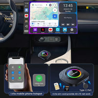 Boîtier CarPlay CarRocket Plus Android 15 4G GPS Sans Fil
