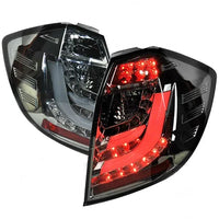 Feux Arrière LED Honda Jazz Fit 2009-2010 Barre LED Fumé Noir