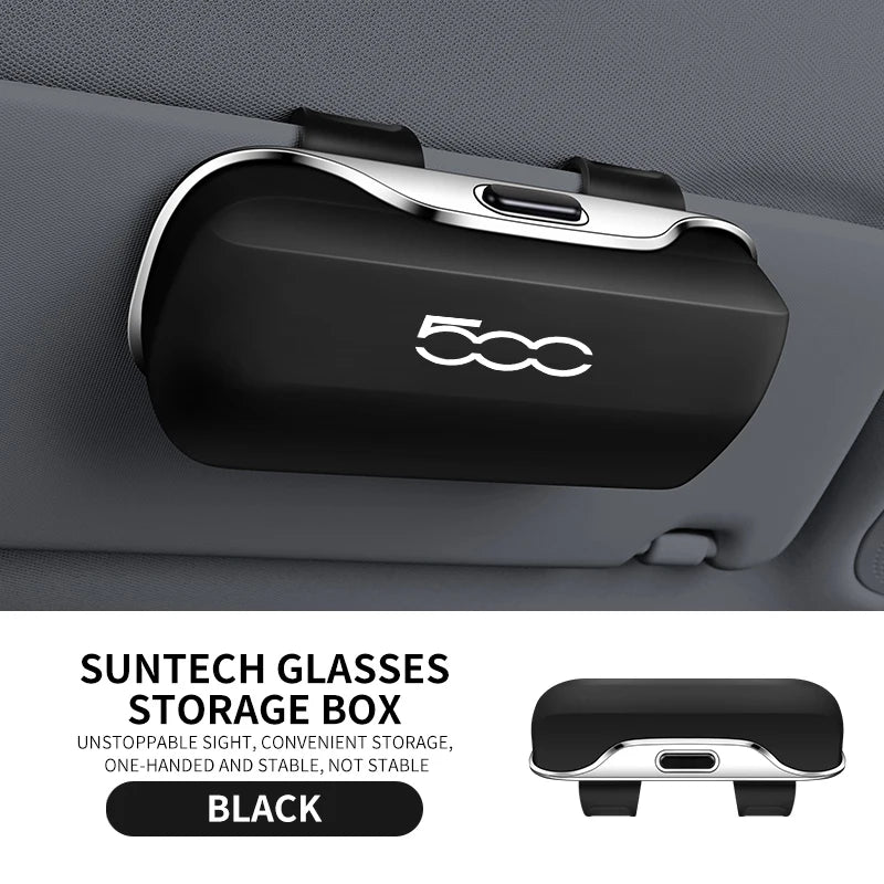 Étui à Lunettes pour Pare-Soleil Fiat 500 500L 500X
