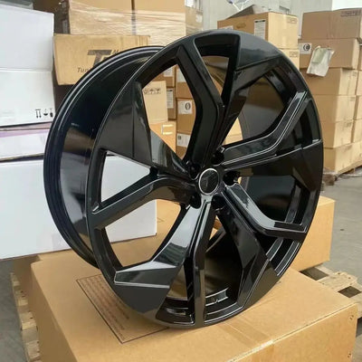 Jante Alliage 22 Pouces Audi Q8 A8 A6 Noir Brillant