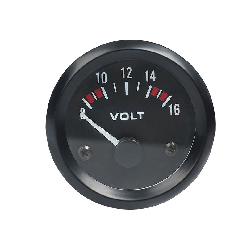 Jauge 52 mm 12V Température d'Eau d'Huile Pression Volts Ampèremètre