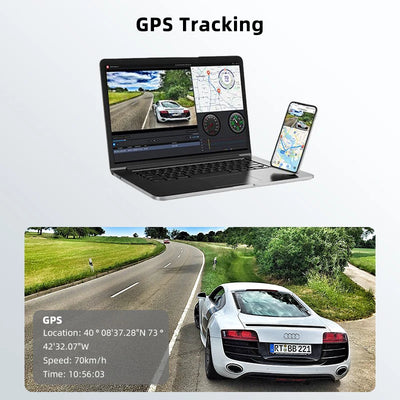Dashcam ACCEO Mini 4K Wi-Fi GPS Double Objectif
