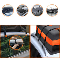 Sac de Toit Pliable 600 L Étanche avec Serrure à Combinaison et Fond Antidérapant pour Voiture et SUV