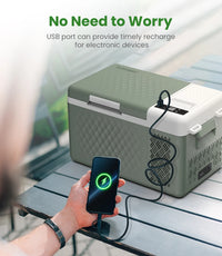 Réfrigérateur de Voiture Alpicool RT20 19 L Mini Congélateur Portable à Compresseur 12/24 V