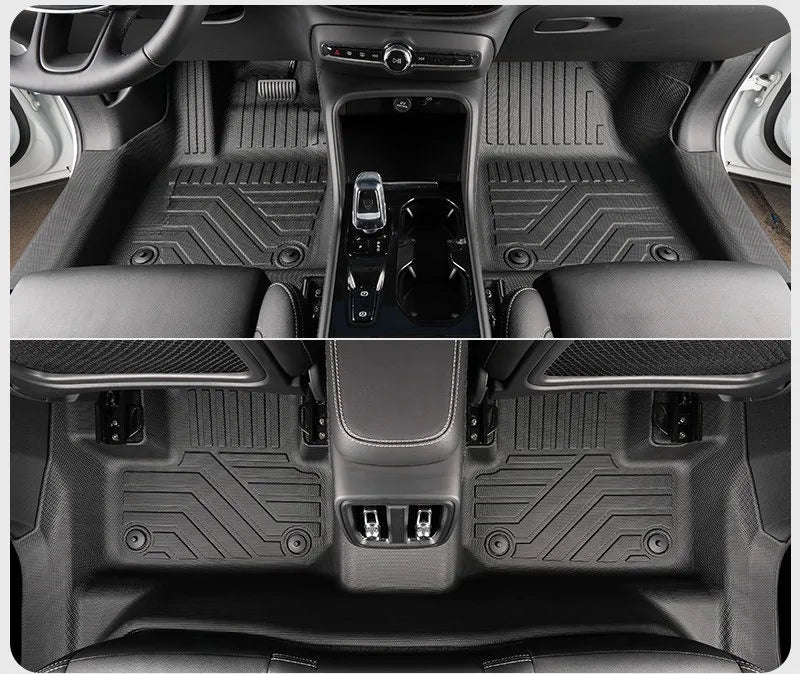 Tapis de Sol TPE Volvo XC60 2009-2026 T8 PHEV Conduite à Gauche Simple ou Double Couche Protection des Seuils
