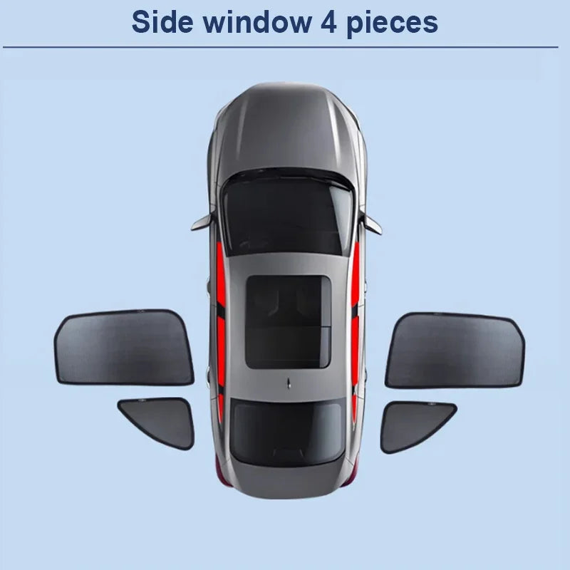 Pare-Soleil Magnétique Mercedes Classe C W205 Berline 2014-2021 Vitres Latérales et Lunette
