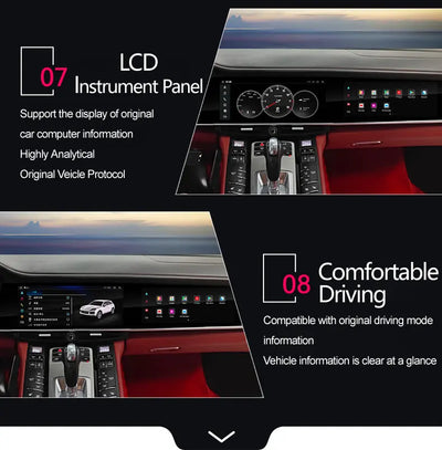 Autoradio Android Double Écran Porsche Panamera 970