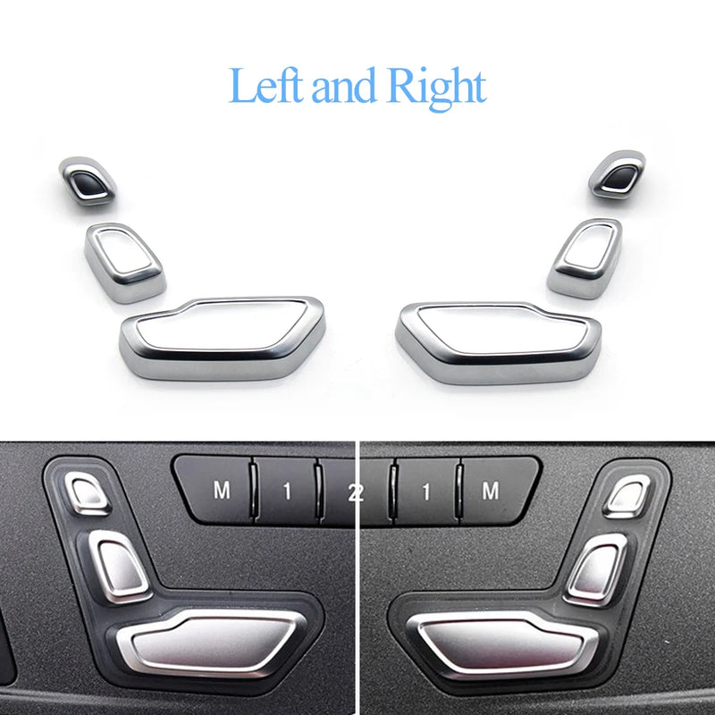Cache-Boutons de Réglage de Siège Mercedes W204 W212 W166 — vue de face